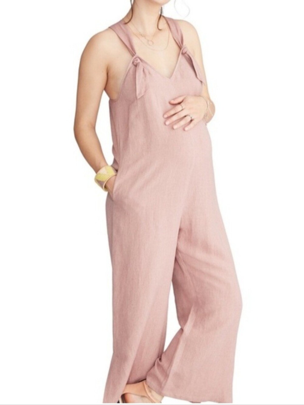 Hatch Maternity Noa jumpsuit size 2 Dusty Pink